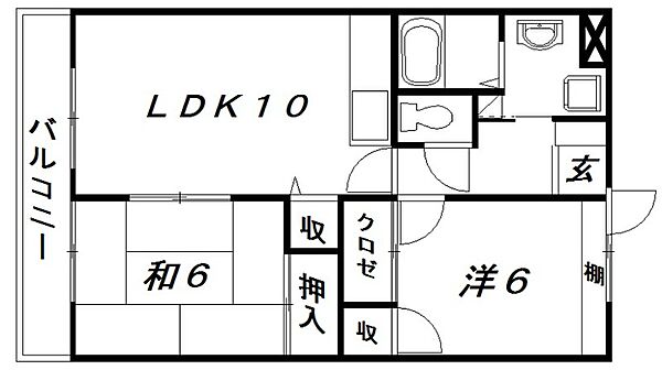 静岡県浜松市中央区上西町(賃貸マンション2LDK・3階・52.20㎡)の写真 その2