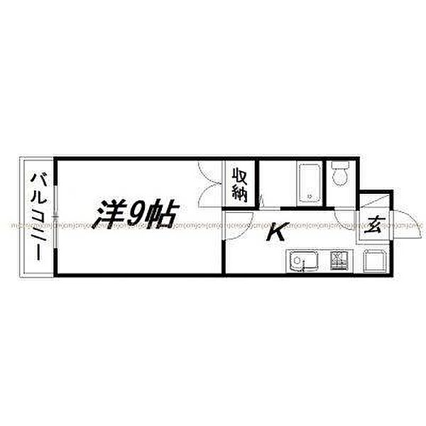 静岡県浜松市中央区神立町(賃貸マンション1K・2階・27.36㎡)の写真 その2