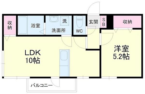 静岡県浜松市中央区半田山5丁目(賃貸アパート1LDK・2階・37.18㎡)の写真 その2