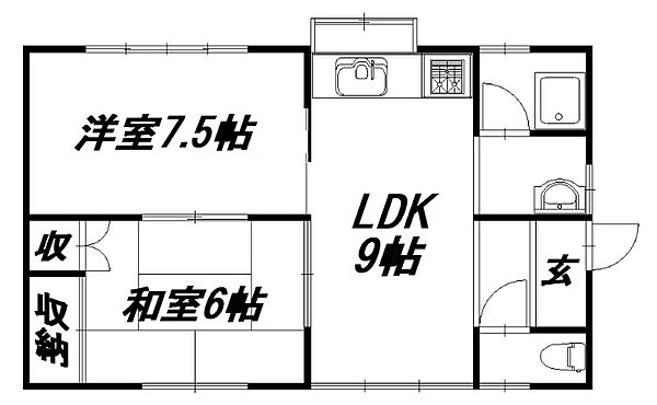 静岡県浜松市中央区曳馬1丁目(賃貸アパート2LDK・1階・49.68㎡)の写真 その2