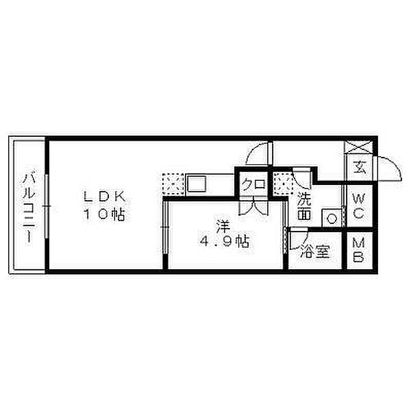 静岡県浜松市中央区板屋町(賃貸マンション1LDK・6階・35.74㎡)の写真 その2