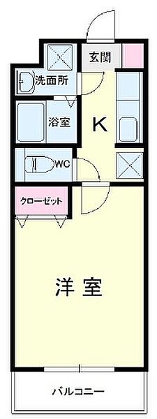 静岡県浜松市中央区丸塚町(賃貸マンション1K・5階・28.80㎡)の写真 その2