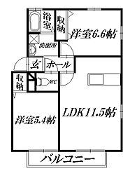 PUZZLE 2LDKの間取図画像