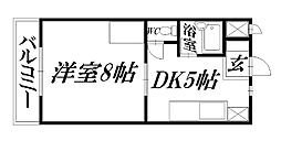 サンパレス金子2 1DKの間取図画像