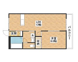 滋賀県野洲市久野部（賃貸アパート1LDK・2階・40.00㎡） その2