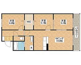 滋賀県守山市勝部２丁目（賃貸マンション3LDK・3階・67.10㎡） その2