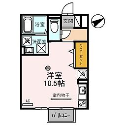 エポックシーマ ワンルームの間取図画像