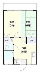 Comfort 2DKの間取図画像