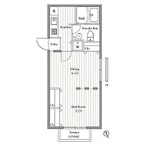 東京都新宿区富久町（賃貸マンション1DK・4階・33.44㎡） その2