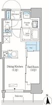 東京都台東区元浅草１丁目（賃貸マンション1DK・9階・27.35㎡） その2