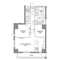 東京都新宿区水道町（賃貸マンション2LDK・7階・62.80㎡） その2