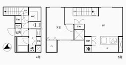東京メトロ有楽町線 江戸川橋駅 徒歩3分の賃貸マンション 4階1LDKの間取り