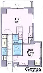 東京メトロ丸ノ内線 茗荷谷駅 徒歩8分の賃貸マンション 5階1LDKの間取り