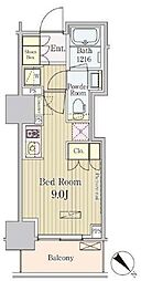 JR中央線 御茶ノ水駅 徒歩5分の賃貸マンション 6階ワンルームの間取り