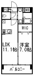 東京メトロ千代田線 千駄木駅 徒歩5分の賃貸マンション 5階1LDKの間取り