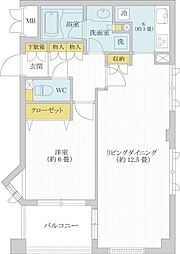 都営三田線 千石駅 徒歩10分の賃貸マンション 4階1LDKの間取り