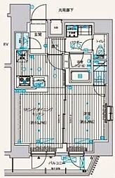 東京メトロ銀座線 田原町駅 徒歩6分の賃貸マンション 2階1LDKの間取り