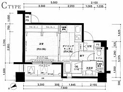 JR山手線 上野駅 徒歩3分の賃貸マンション 8階1DKの間取り