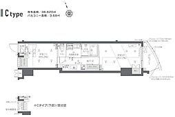 都営大江戸線 若松河田駅 徒歩4分の賃貸マンション 4階2Kの間取り