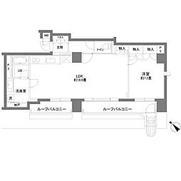 東京メトロ半蔵門線 神保町駅 徒歩5分の賃貸マンション 7階1LDKの間取り