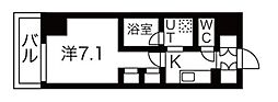 東京メトロ半蔵門線 押上駅 徒歩4分の賃貸マンション 11階1Kの間取り