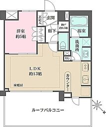 都営三田線 春日駅 徒歩9分の賃貸マンション 5階1LDKの間取り