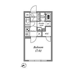 東京メトロ東西線 早稲田駅 徒歩6分の賃貸マンション 3階1Kの間取り