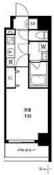 アーバンパーク浅草2 1Kの間取図画像