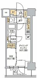 リビオメゾン西麻布 1DKの間取図画像