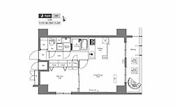 プラウドフラット隅田リバーサイド 1LDKの間取図画像