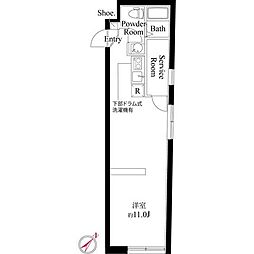 サンブライト千川 ワンルームの間取図画像