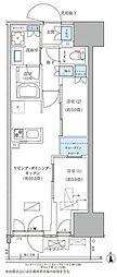 パークアクシス品川天王洲アイル 2LDKの間取図画像