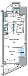 プライムアーバン浅草テラス 1DKの間取図画像