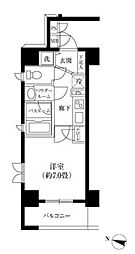 レジディア神田東 1Kの間取図画像