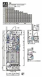 MAINSTAGE水天宮前 1Kの間取図画像