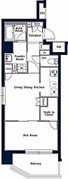N-stageUeno 1LDKの間取図画像