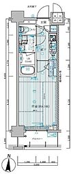MAINSTAGE菊川 1Kの間取図画像