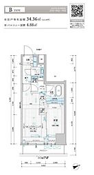 MAINSTAGE千住河原町 1LDKの間取図画像