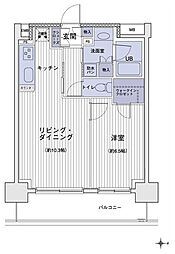 エスティメゾン大島 1LDKの間取図画像