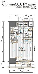 MAINSTAGE神田須田町 1Kの間取図画像