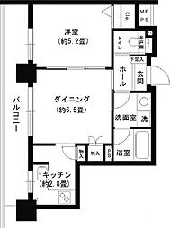 クリオ文京小石川 1LDKの間取図画像