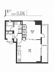 ステイシス町屋 1LDKの間取図画像