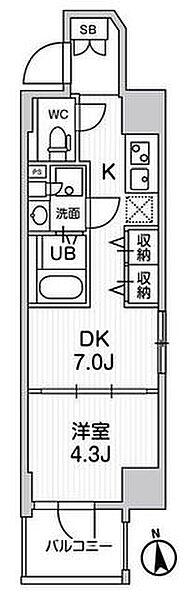 東京都台東区浅草橋５丁目(賃貸マンション1DK・7階・27.06㎡)の写真 その2