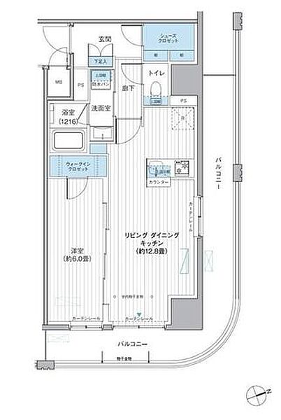 東京都台東区駒形１丁目(賃貸マンション1LDK・5階・43.37㎡)の写真 その2