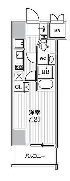 東京都台東区駒形１丁目(賃貸マンション1K・11階・25.50㎡)の写真 その2