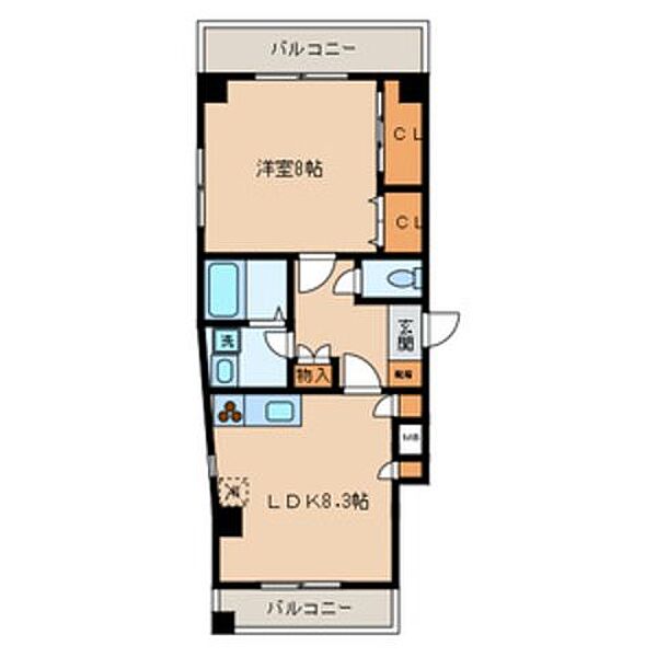 東京都台東区浅草橋１丁目(賃貸マンション1LDK・9階・42.69㎡)の写真 その2