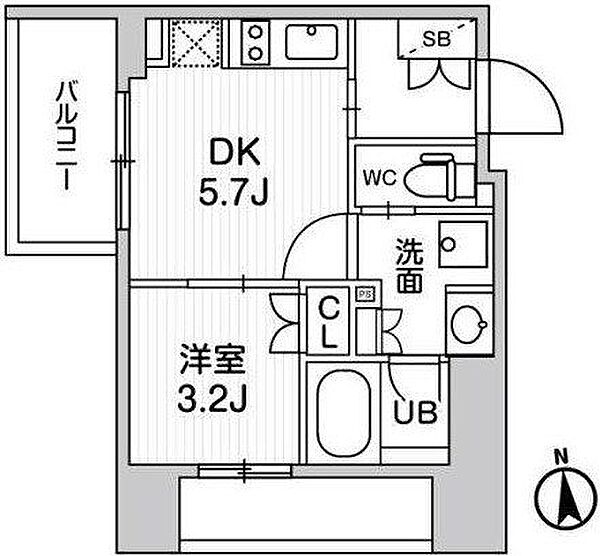 東京都台東区小島２丁目(賃貸マンション1DK・5階・25.13㎡)の写真 その2