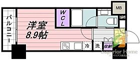 東京都千代田区飯田橋２丁目（賃貸マンション1R・2階・25.04㎡） その2