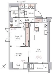 間取図画像 2LDK