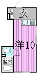 アヤセ212 ワンルームの間取図画像